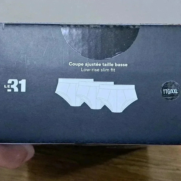 NWT - Simons Le31 - 3  pack Mens Briefs New in the Box - Cotton Black Size XXL - Picture 5 of 7